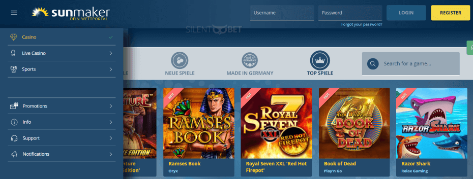 casino games online free play slots